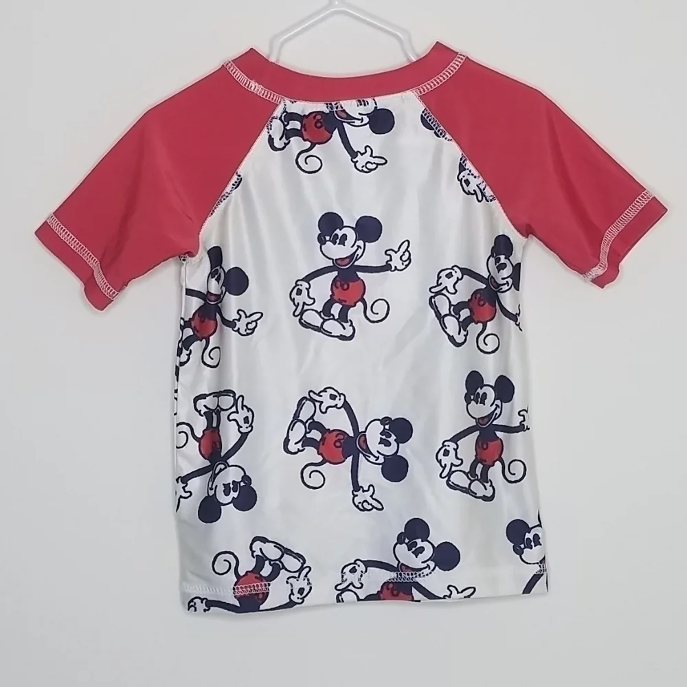Junk Food Mickey Mouse Rashguard Swim Shirt 2T